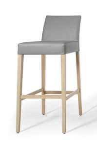 Eva sg, Leather stool for bar and hotel