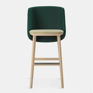 Ikkoku stool, Wooden stool with a characteristic soft and enveloping backrest