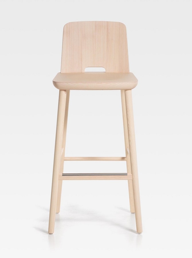Tablet, Contemporary design stool in wood