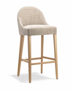 Tormalina SG, Stool with rounded back