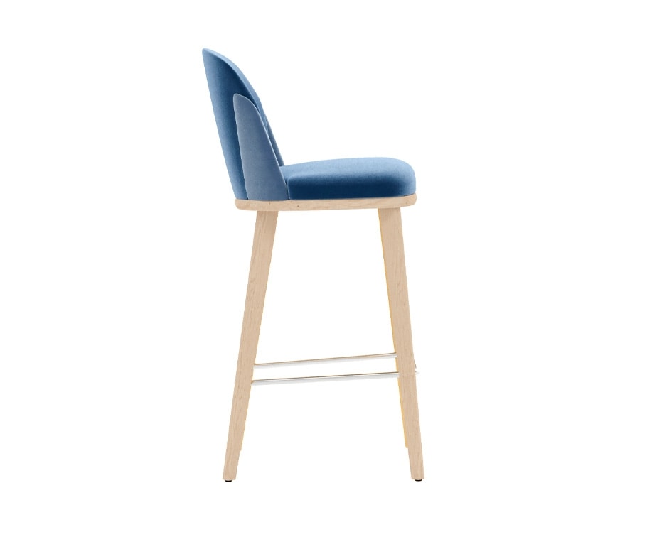 Wings 05181, Upholstered stool with a contemporary design