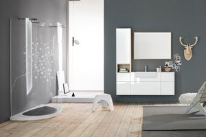 Kami comp.13, Modular bathroom cabinet with storage compartment