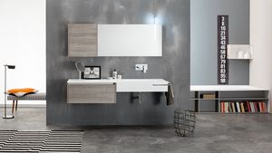 Kami comp.16, Modular bathroom composition, modern style