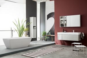Kami comp.21, Modular bathroom cabinet in modern style