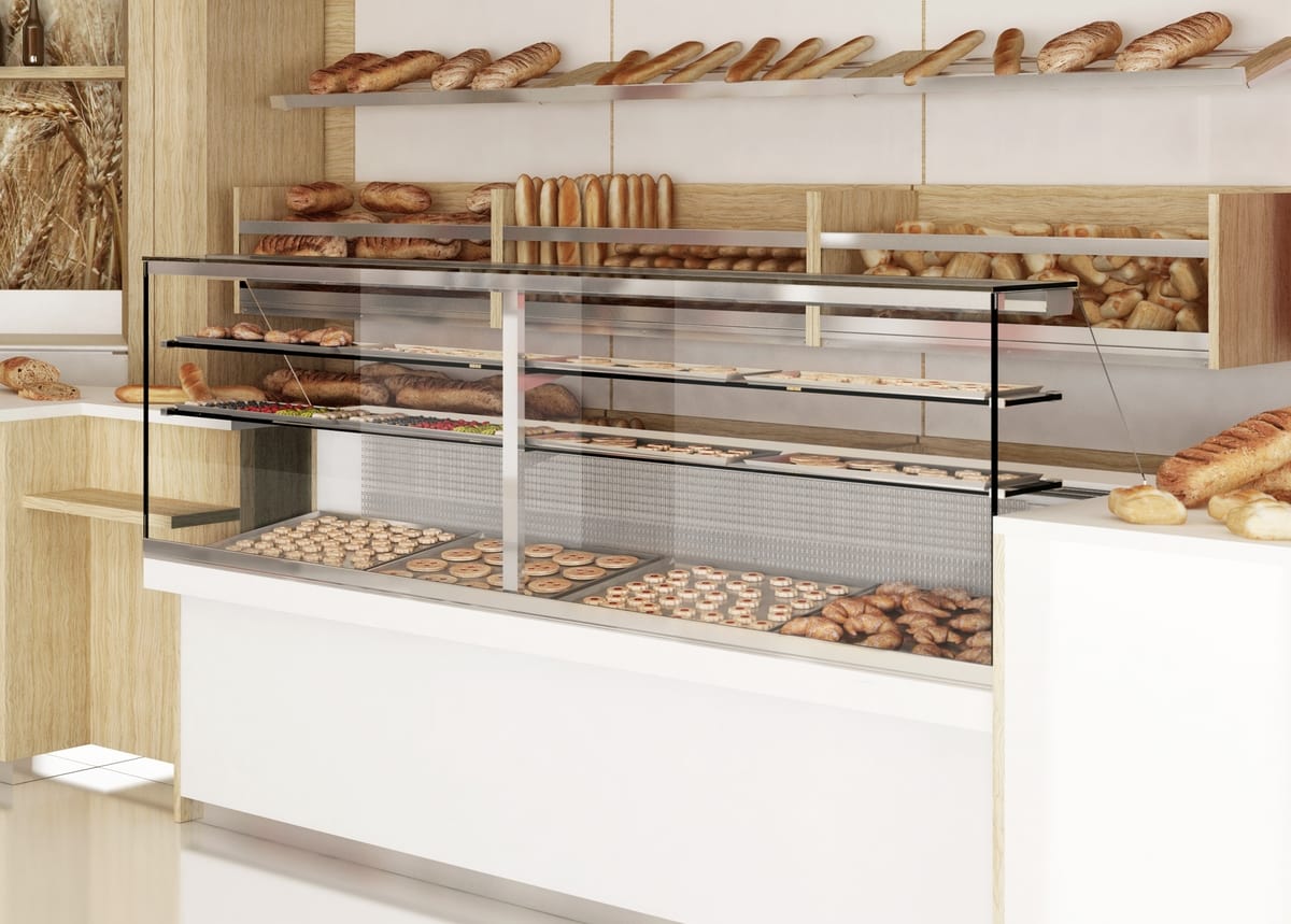 Bakery Counter With Display Cabinet Idfdesign