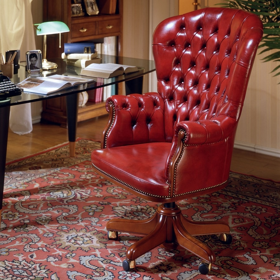 CLINTON, Tufted armchair for presidential office