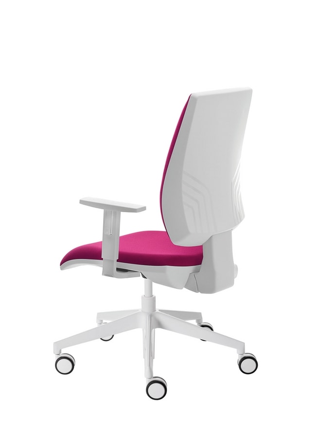 Kubix, Task chair with armrests and wheels, backrest tilt