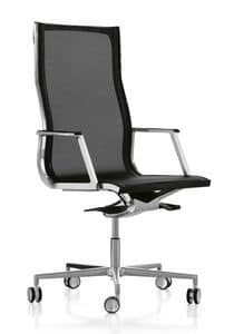 Nulite 24000, Directional chair with a mesh back for Office