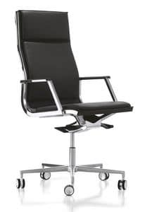 Nulite 28000, Office chair with chrome base, for management