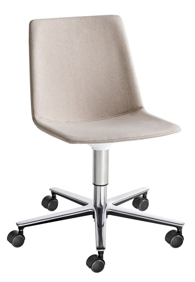 Akami T5R, Chair with 5 wheels base, adjustable in height