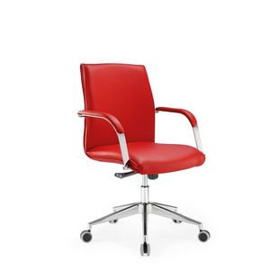 Araiss low, Office chair with low back, metal base