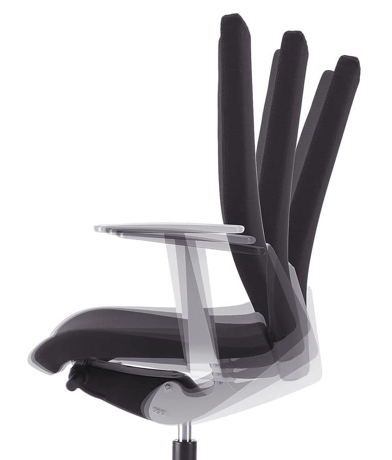 AVIAMID 3512, Operational office chair with armrests, gas lift