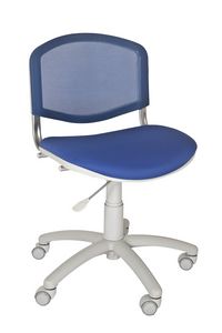 Friend, Chair for kid bedroom or home office, with mesh backrest