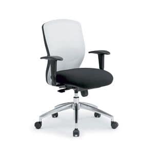 Gummy RE 099052R, Swivel chair on wheels, for offices
