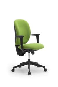 Gummy task 09605, Operational office chair, ergonomic and adjustable