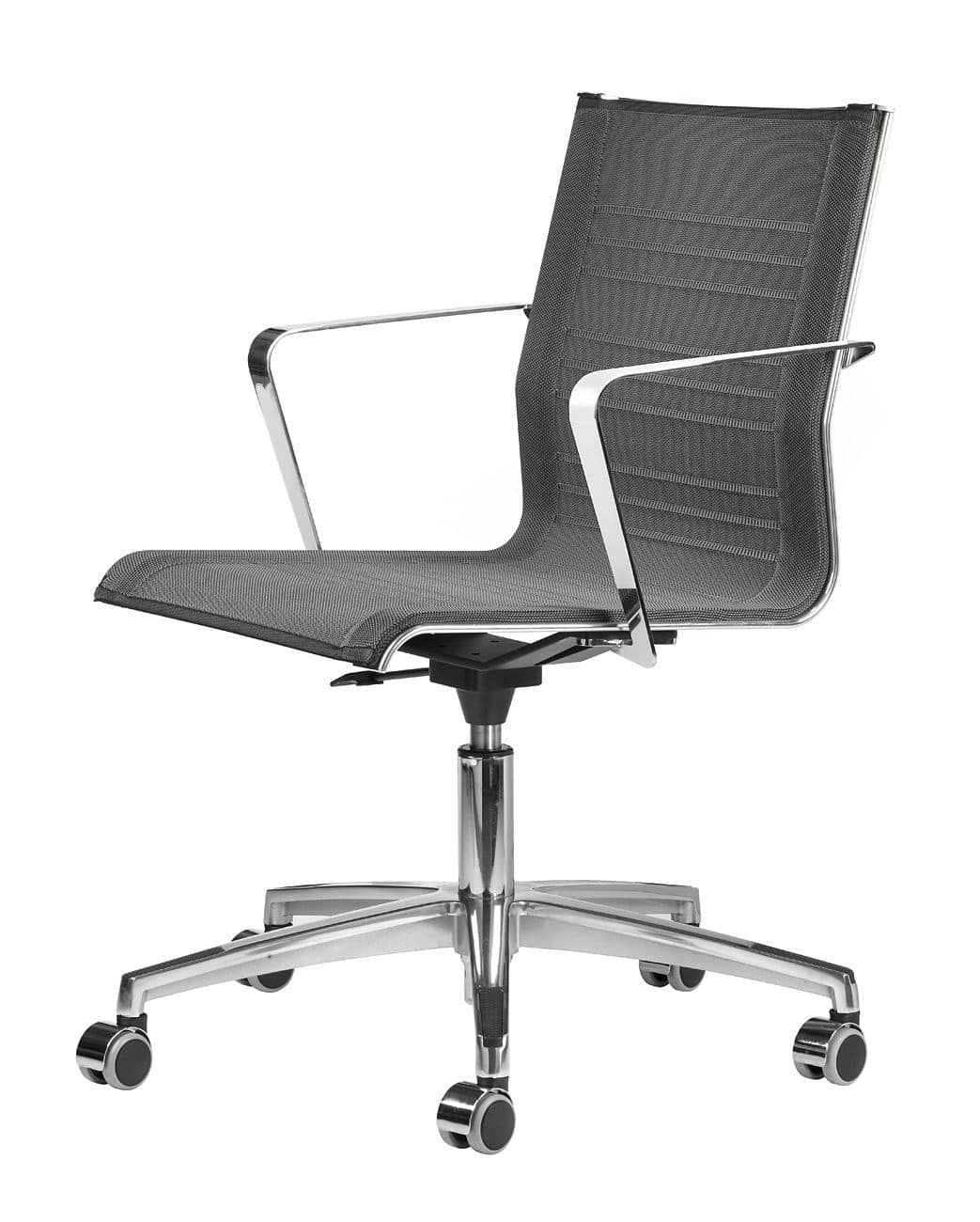 KEYPLUS 3152, Task chair with wheels, chromed metal frame