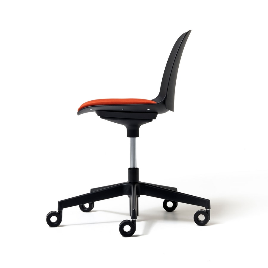 Kire 5-spur height-adjustable, Chair on wheels, with gas lift
