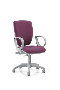 Naos Grey 170, Task chair for office, upholstered back