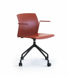 Ocean 4 spokes, Swivel office chair on castors