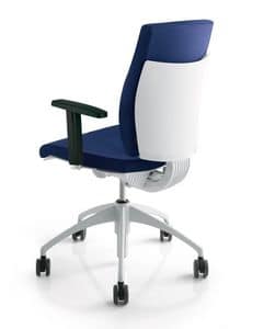 PIXEL, Padded task chair for office and reception