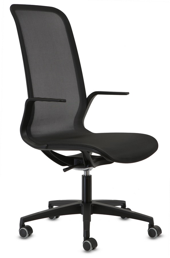 REYNET 1653 HIGH BACK, Chair with high back in mesh