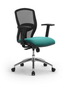 Sprint RE 179262R, Office chair with armrests and backrest in mesh