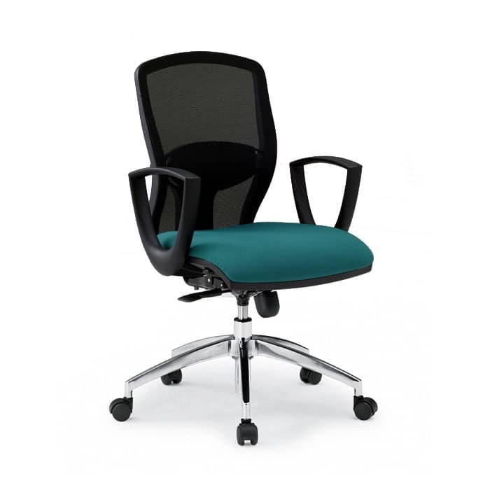 Sprint RE 179282R, Office chair with padded seat and backrest in mesh