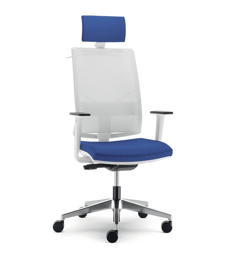 UF 432 / A, Chair for office with wheels, with various adjustments