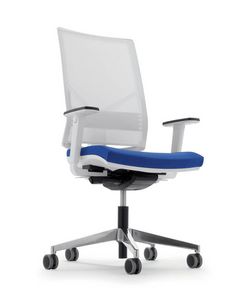 UF 433 / B, Office chair with net, with square lines