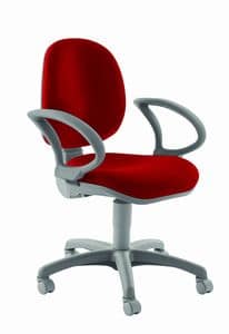 WING, Ergonomic chair with armrests, for office