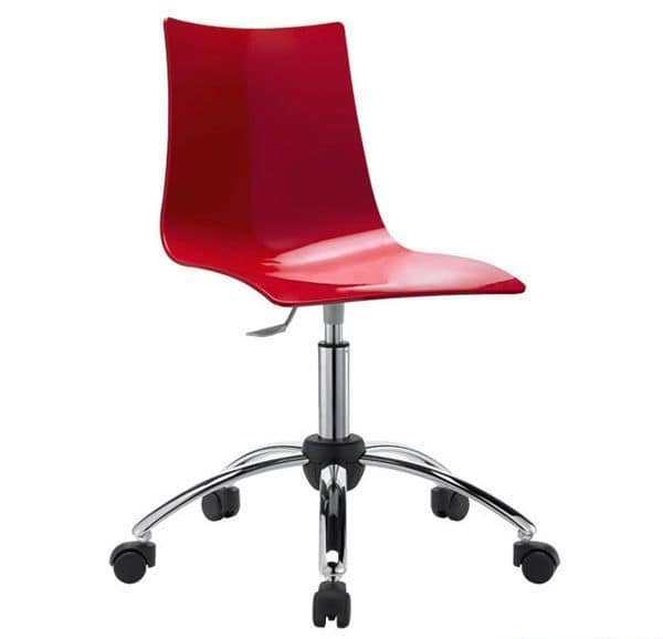 Home Office Armchair Swivel And Adjustable Polycarbonate Seat