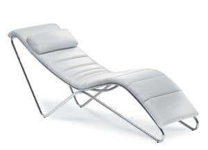 TT Relax, Chaise longue with upholstered seat and headrest