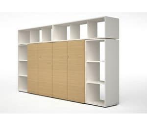 Case office storage unit, Operational modular storage system for office