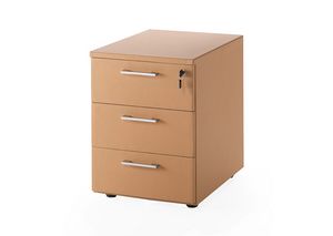 Drawer unit, Office drawer unit, covered in leather