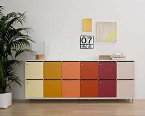 Lockers, Multi-colored lockers, for office