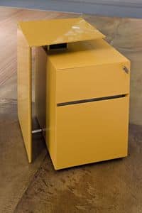 Niemeyer  office storage unit, Metal drawers for office, with safety key