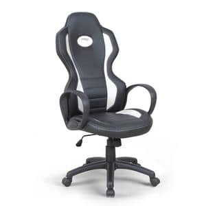 Armchair racing chair ergonomic Presidential office - SU091RAC, Ergonomic chair, in eco-leather, in sport style