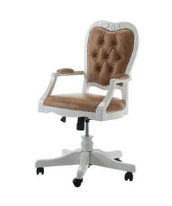 Art. AX403, Swivel chair, padded armrests, for office classic