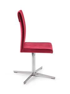 Borso Office, Swivel chair for the office, covered with nubuck
