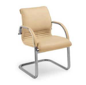 Elegance guest 2896, Office armchair covered in leather