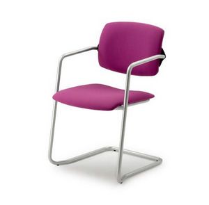 Laila 0585, Stackable chair for office, with sled base