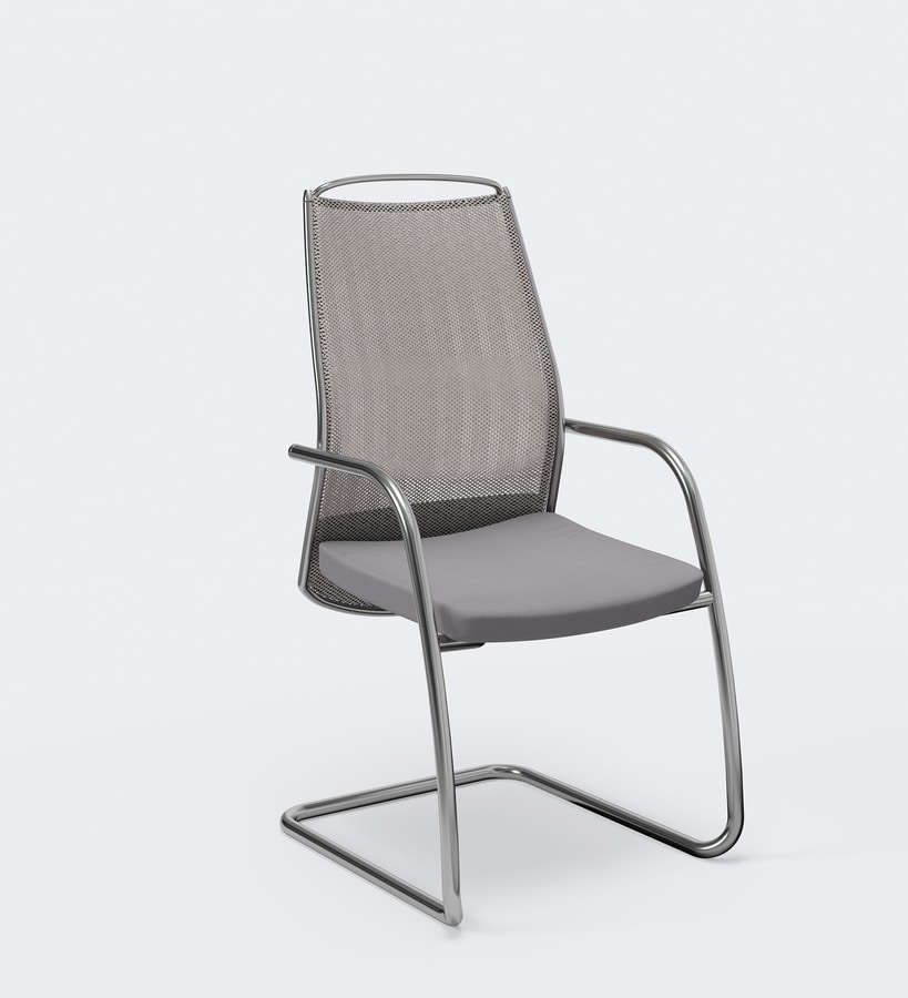 LINK PLUS, Office chair with innovative spring system on the seat