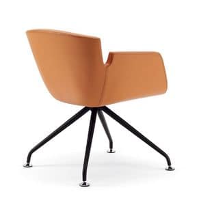 NUBIA 2900, Upholstered monocoque armchair, for conference halls