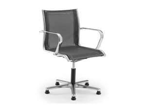 Origami RE guest 70235, Office chair on wheels, with seat and backrest in mesh