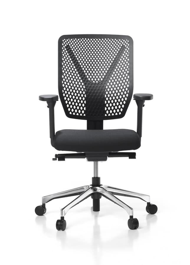 Office Chair With Net Backrest And Adjustable Armrests IDFdesign