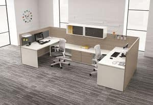Atlante comp.17, Modular system for office, with shelves and drawers