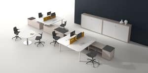 Atreo comp.8, Modular workstations ideal for offices and call centers