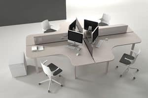 Atreo comp.5, System operating tables, modern and functional offices