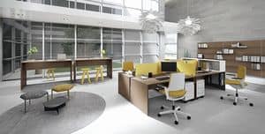 DV805-TREKO 3, Wooden tables for modern office, modern office furniture