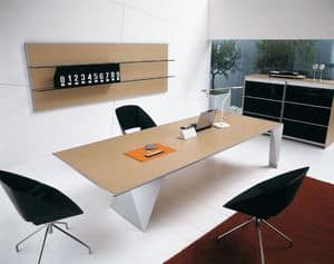 Eracle comp.5, System office furniture, storage units with sliding doors